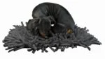 Tappetino olfattivo per cani con strisce di tessuto, grigio, 44 x 28 cm – Eat Slow Live Longer Play Mat - immagine 2