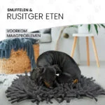 Tappetino olfattivo per cani con strisce di tessuto, grigio, 44 x 28 cm – Eat Slow Live Longer Play Mat - immagine 5