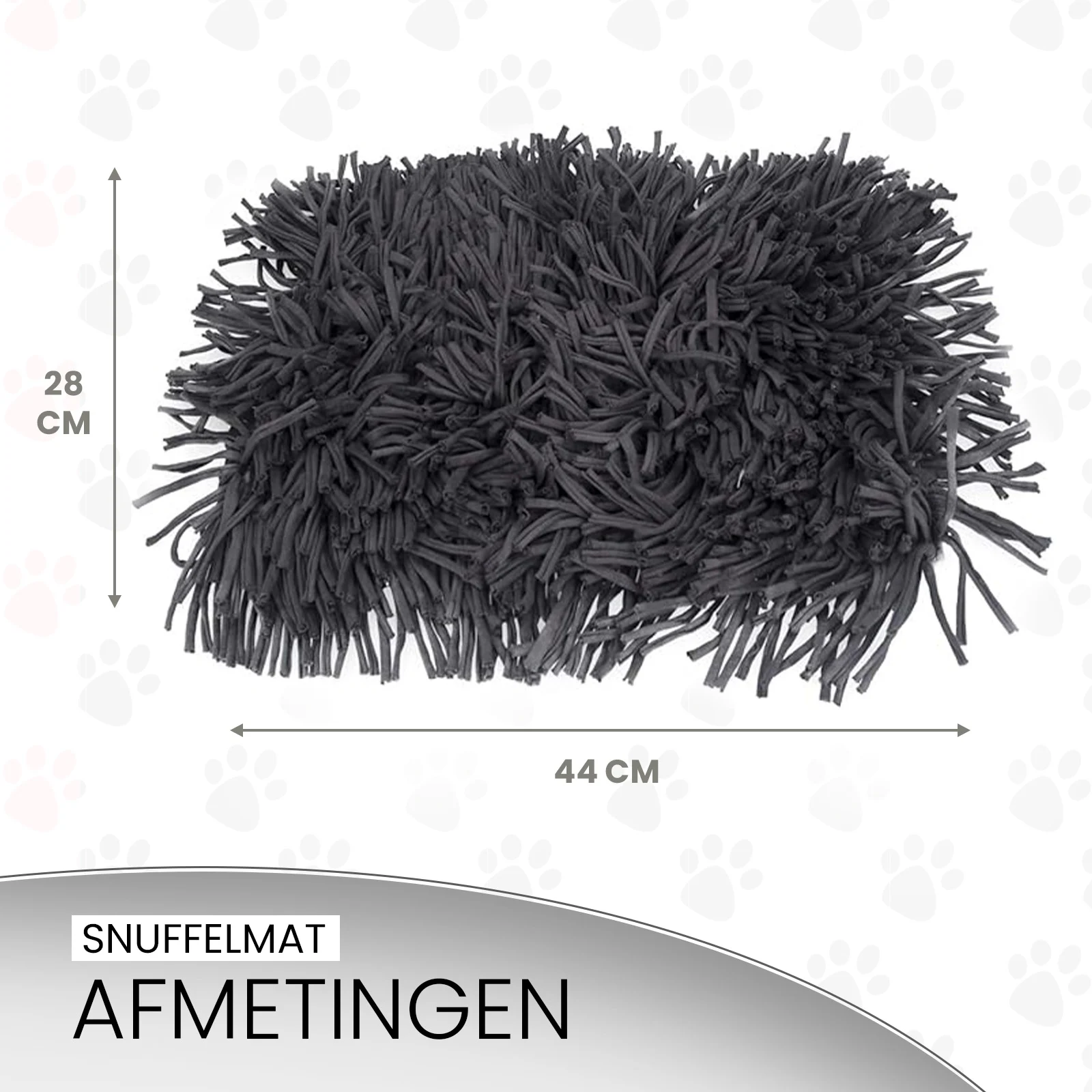 Tappetino olfattivo per cani con strisce di tessuto, grigio, 44 x 28 cm – Eat Slow Live Longer Play Mat - immagine 6