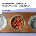 Inserto antischiacciamento per ciotola per cani con ventose, blu M, diametro della base 11,5 cm – Eat Slow Live Longer Gobble Stopper - immagine 4