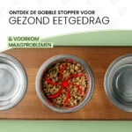 Inserto antischiacciamento per ciotola per cani con ventose, verde M, diametro della base 11,5 cm – Eat Slow Live Longer Gobble Stopper - immagine 4