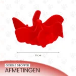 Inserto anti ingozzamento per ciotola per cani con ventose, rosso, M, diametro della base 11,5 cm – Eat Slow Live Longer Gobble Stopper - immagine 5