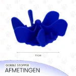 Inserto antischiacciamento per ciotola per cani con ventose, blu M, diametro della base 11,5 cm – Eat Slow Live Longer Gobble Stopper - immagine 5