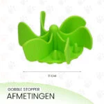 Inserto antischiacciamento per ciotola per cani con ventose, verde M, diametro della base 11,5 cm – Eat Slow Live Longer Gobble Stopper - immagine 5