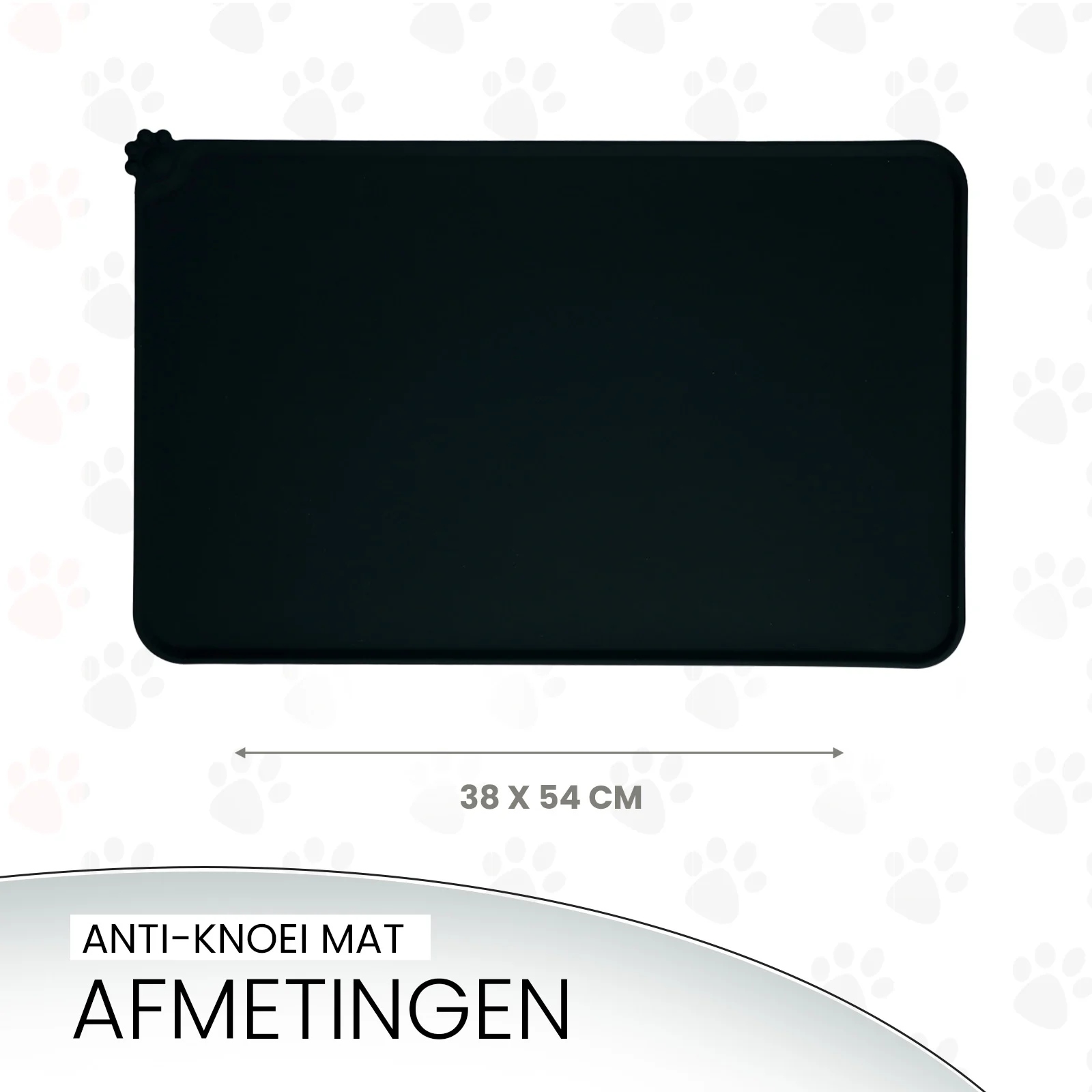 Tappetino in silicone per ciotole con bordo rialzato, M 38 x 54 cm, grigio – Eat Slow Live Longer Spill Mat - immagine 5