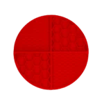 Tappetino rotondo da leccare con alveoli profondi, rosso, ø 21 cm – Eat Slow Live Longer Lick Mat Dimensions Circle - immagine 2