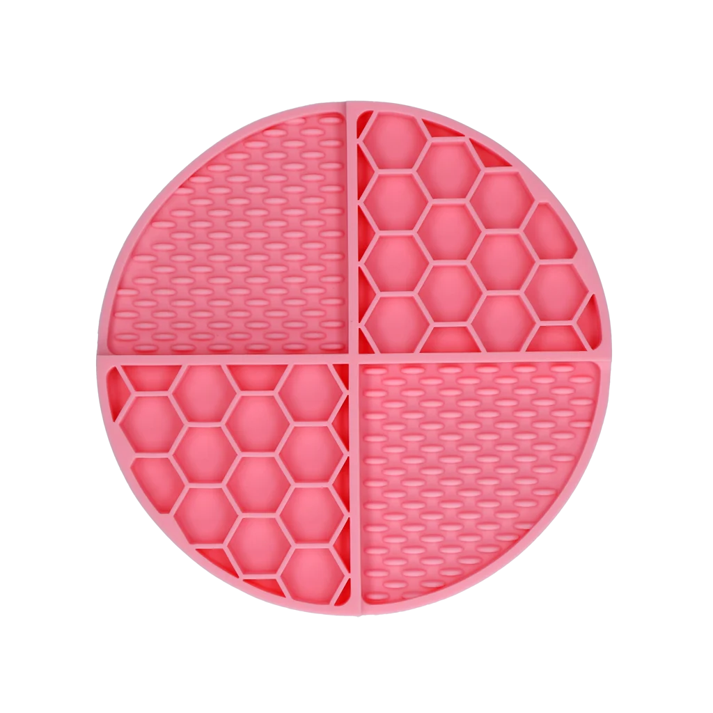 Tappetino da leccare rotondo con scomparti profondi, rosa, ø 21 cm – Eat Slow Live Longer Lick Mat Dimensions Circle - immagine 3