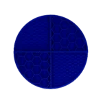 Tappetino da leccare rotondo con scomparti profondi, blu, ø 21 cm – Eat Slow Live Longer Lick Mat Dimensions Circle - immagine 2