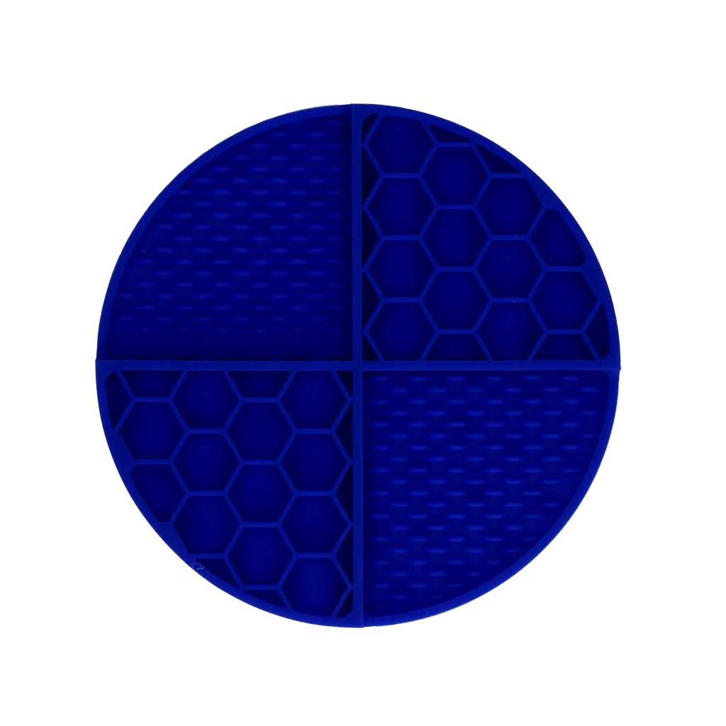 Tappetino da leccare rotondo con scomparti profondi, blu, ø 21 cm – Eat Slow Live Longer Lick Mat Dimensions Circle - immagine 2