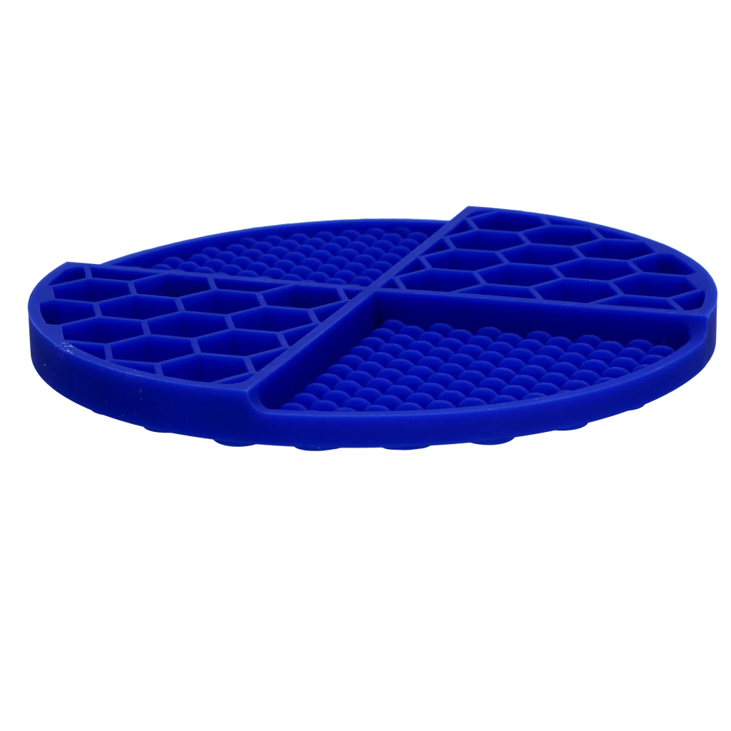 Tappetino da leccare rotondo con scomparti profondi, blu, ø 21 cm – Eat Slow Live Longer Lick Mat Dimensions Circle - immagine 3