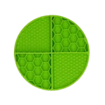 Tappetino leccabile rotondo con scomparti profondi, verde, ø 21 cm – Eat Slow Live Longer Lick Mat Dimensions Circle - immagine 2