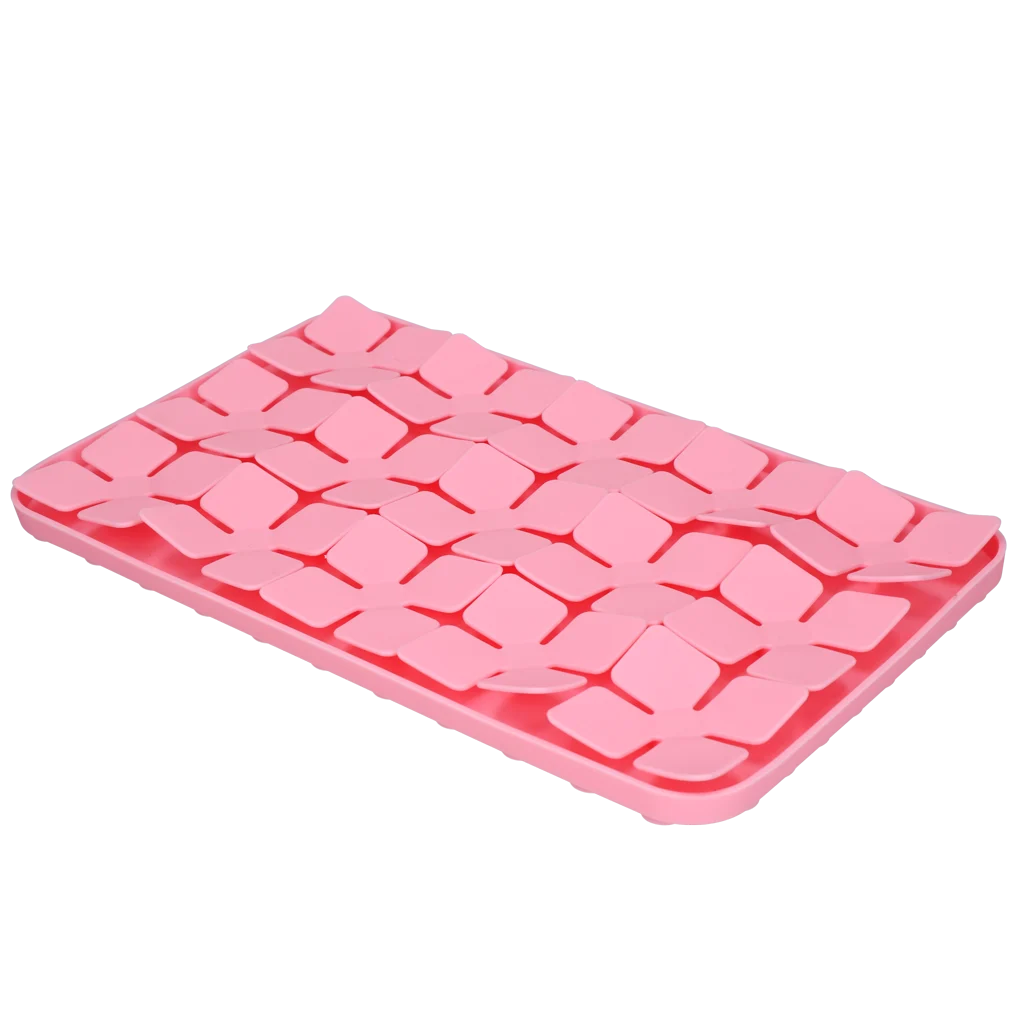 Tappetino da leccare per cani con lembi a forma di fiore e ventose, 21 x 34 cm, rosa – Eat Slow Live Longer Lick Mat Dimensions Flower - immagine 3