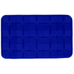 Tappetino da leccare per cani con alette a forma di fiore e ventose, 21 x 34 cm, blu – Eat Slow Live Longer Lick Mat Dimensions Flower - immagine 2