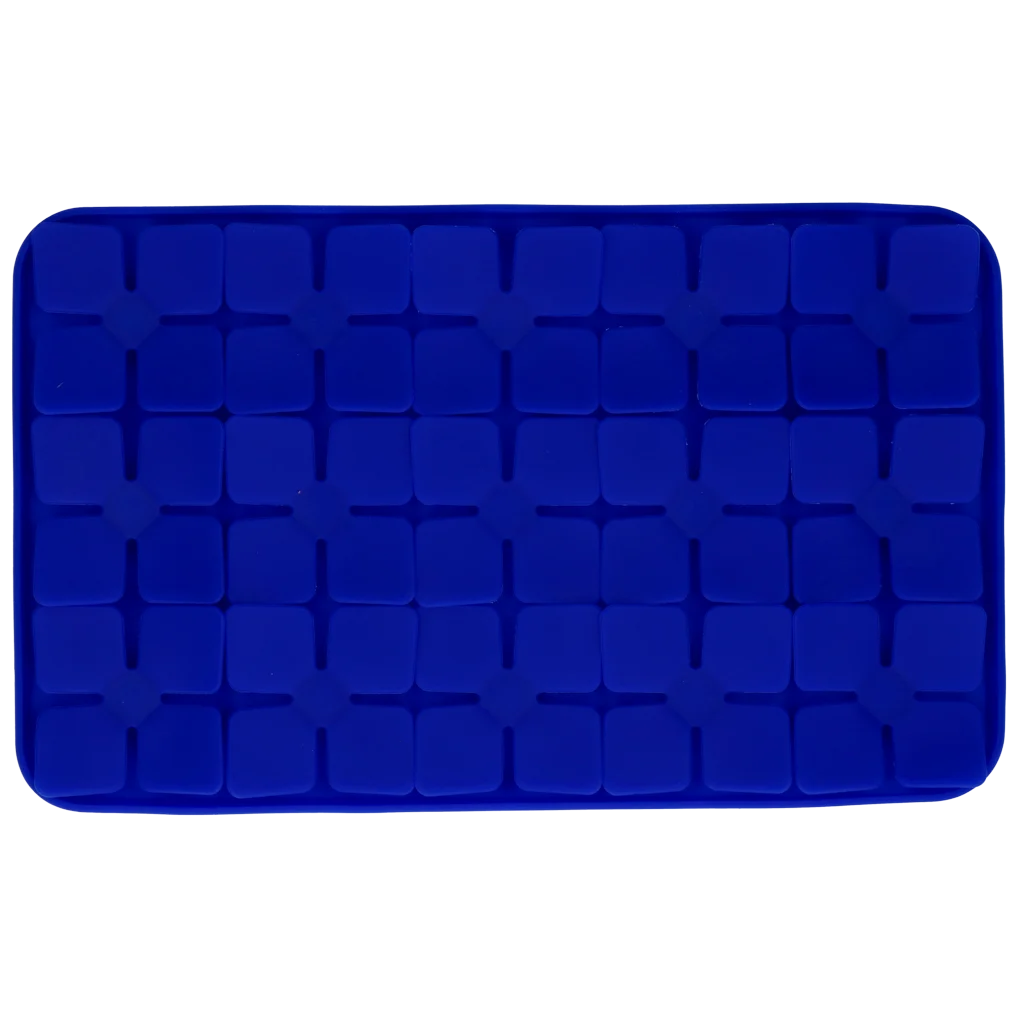 Tappetino da leccare per cani con alette a forma di fiore e ventose, 21 x 34 cm, blu – Eat Slow Live Longer Lick Mat Dimensions Flower - immagine 2