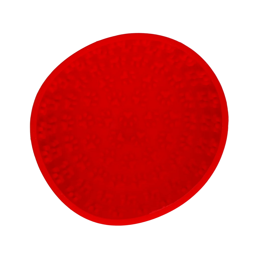 Ciotola anti ingozzamento per cani con tappetino da leccare, rossa, 17 cm – Eat Slow Live Longer Lick Mat Wobble Bowl - immagine 2