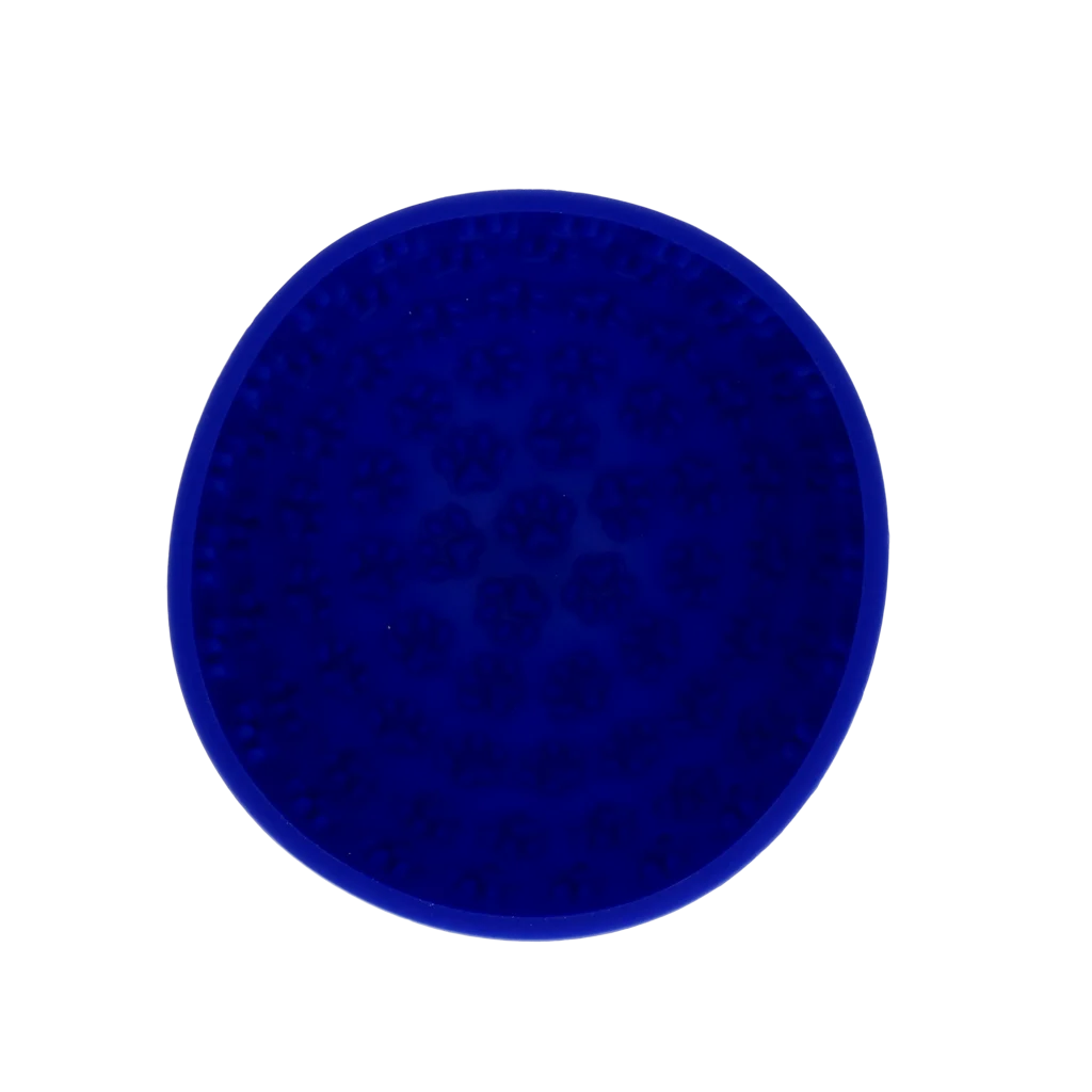 Ciotola anti ingozzamento per cani con fondo arrotondato e rilievi, Ø 17 cm, Blu – Eat Slow Live Longer Lick Mat Wobble Bowl - immagine 2