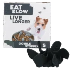 Inserto ant ingozzamento per ciotola per cani con ventose, grigio S, diametro alla base 9,5 cm – Eat Slow Live Longer Gobble Stopper