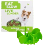 Inserto ant ingozzamento per ciotola per cani con ventose, verde S, diametro alla base 9,5 cm – Eat Slow Live Longer Gobble Stopper