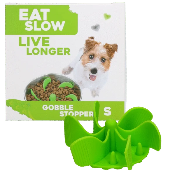 Inserto ant ingozzamento per ciotola per cani con ventose, verde S, diametro alla base 9,5 cm – Eat Slow Live Longer Gobble Stopper