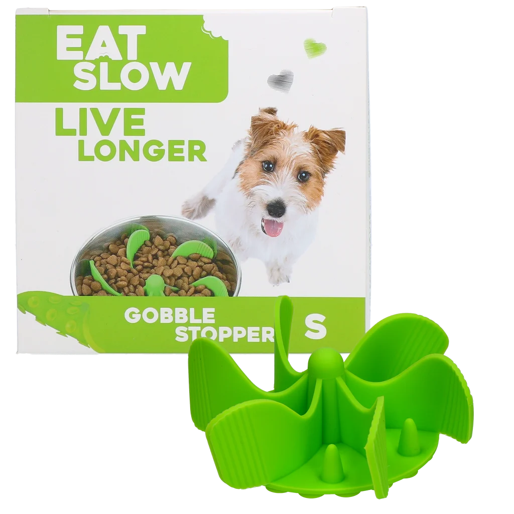 Inserto ant ingozzamento per ciotola per cani con ventose, verde S, diametro alla base 9,5 cm – Eat Slow Live Longer Gobble Stopper - immagine 1