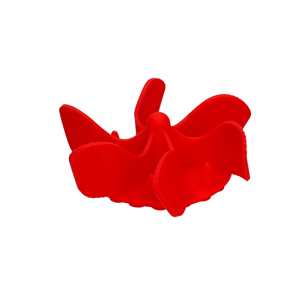 Inserto anti ingozzamento per ciotola del cane con ventose, rosso L, diametro della base 14,5 cm – Eat Slow Live Longer Gobble Stopper - immagine 3