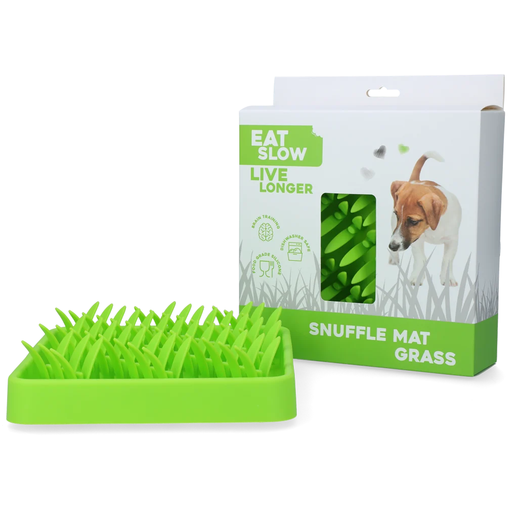 Tappetino olfattivo in silicone con fondo antiscivolo – Eat Slow Live Longer Snuffelmat Gras - immagine 1