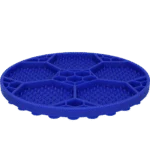 Tappetino da leccare per cani con motivo a pallone e ventose, Ø 22 cm, blu – Eat Slow Live Longer Lick Mat Soccer Ball - immagine 3