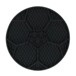 Tappetino da leccare per cani con motivo a pallone da calcio e ventose, Ø 22 cm, grigio – Eat Slow Live Longer Lick Mat Soccer Ball - immagine 2