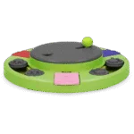 Puzzle per cani per crocchette e snack con piedini antiscivolo – Eat Slow Live Longer Puzzle Circle - immagine 3