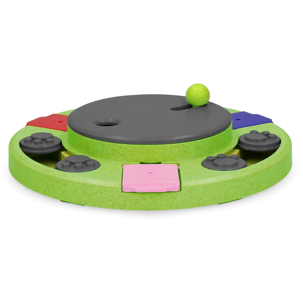 Puzzle per cani per crocchette e snack con piedini antiscivolo – Eat Slow Live Longer Puzzle Circle - immagine 3