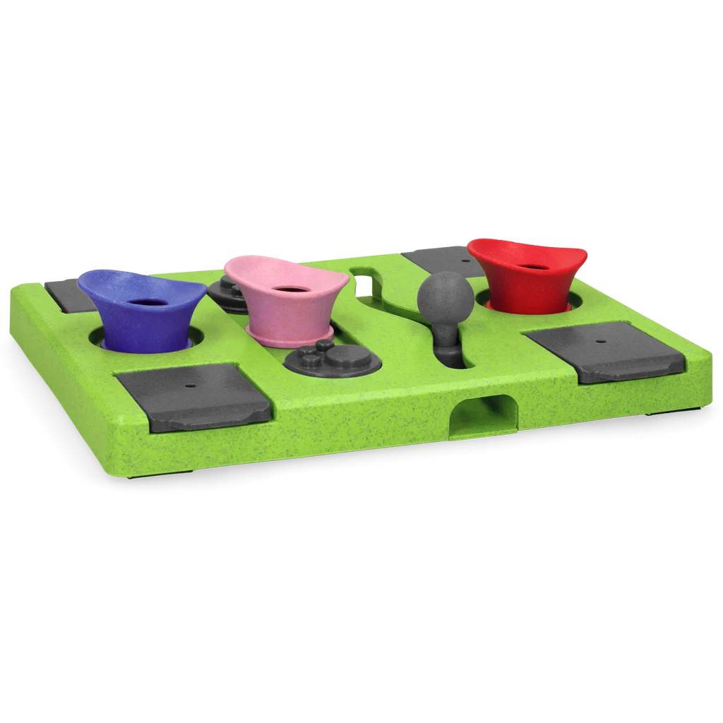 Puzzle per cani per crocchette e snack con piedini antiscivolo – Eat Slow Live Longer Puzzle Rectangle - immagine 3