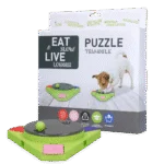 Puzzle per cani per crocchette e snack – Eat Slow Live Longer Puzzle Triangle