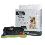 Ciotola puzzle per cani con piedini antiscivolo per crocchette e snack – Eat Slow Live Longer Puzzle Roundabout