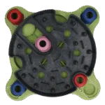 Ciotola puzzle per cani con piedini antiscivolo per crocchette e snack – Eat Slow Live Longer Puzzle Roundabout - immagine 3