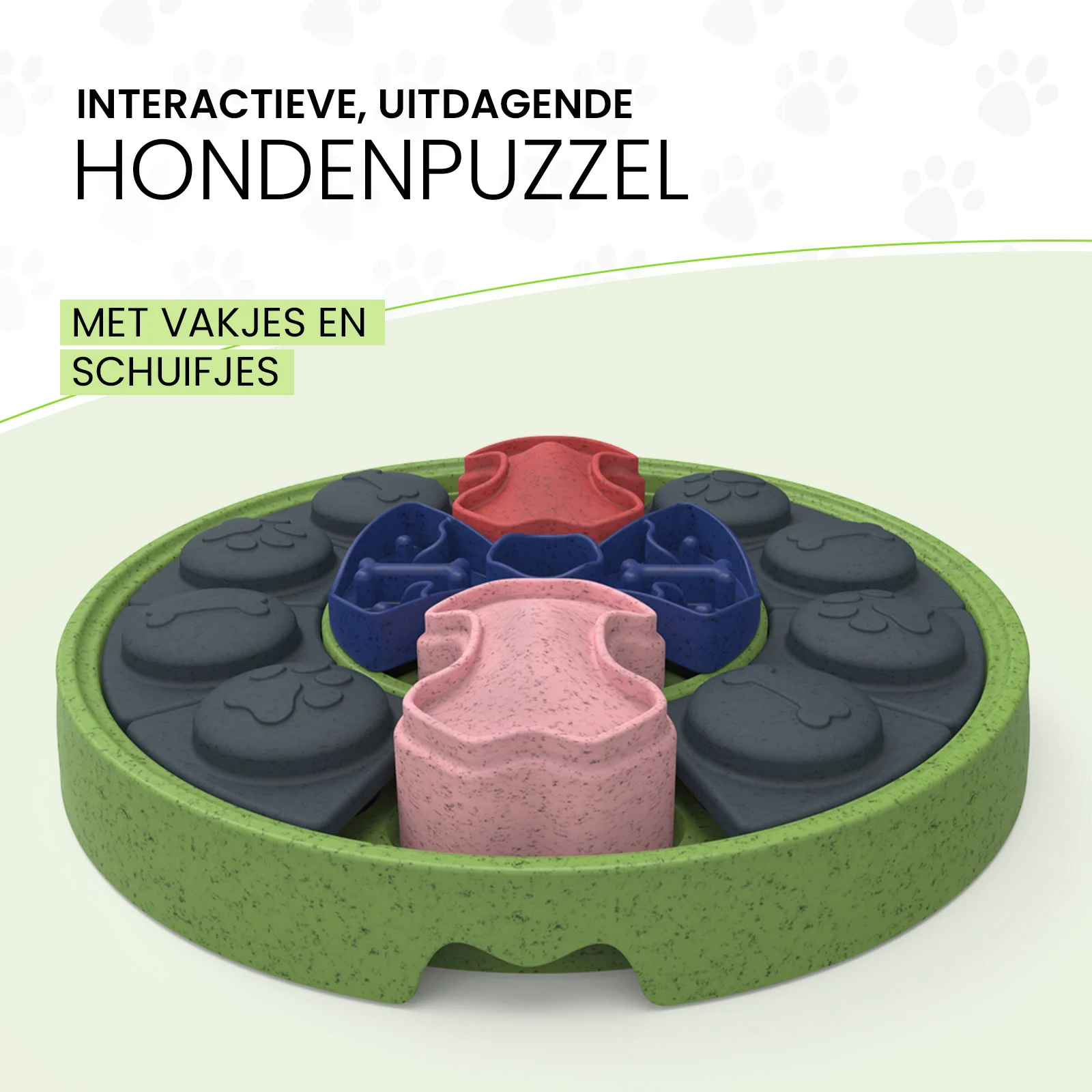 Puzzle per cani con elementi scorrevoli per crocchette e snack – Eat Slow Live Longer Puzzle Disc - immagine 3
