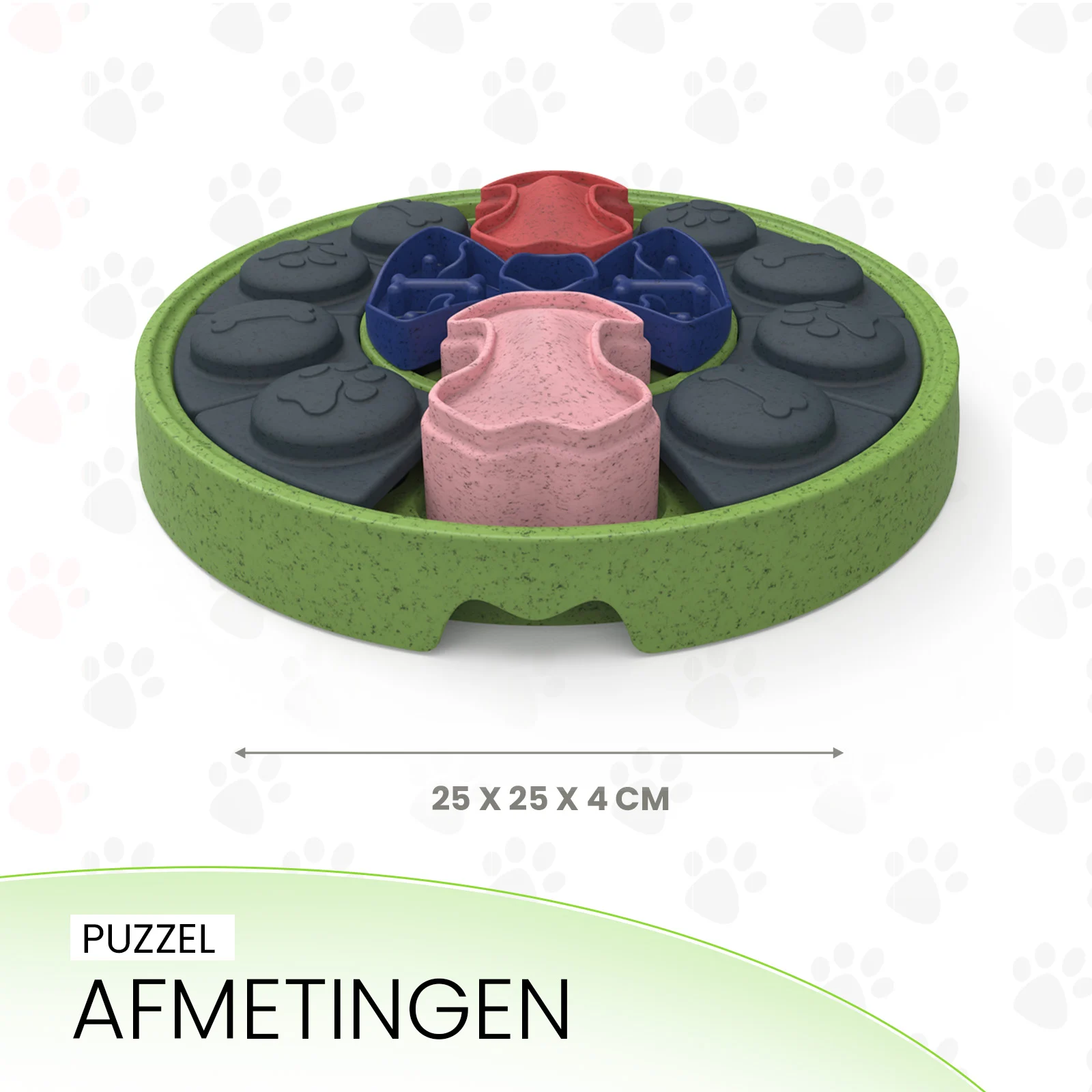 Puzzle per cani con elementi scorrevoli per crocchette e snack – Eat Slow Live Longer Puzzle Disc - immagine 4