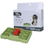 Puzzle per cani per crocchette e snack, 13 x 19 cm – Eat Slow Live Longer Mini Puzzle Crazy River