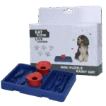 Puzzle per cani per crocchette e snack, 13 x 19 cm – Eat Slow Live Longer Mini Puzzle Rainy Day