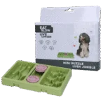 Gioco rompicapo per cani per crocchette e snack, 13 x 19 cm – Eat Slow Live Longer Mini Puzzle Lush Jungle