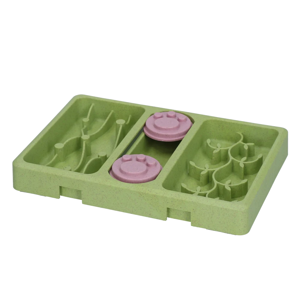 Gioco rompicapo per cani per crocchette e snack, 13 x 19 cm – Eat Slow Live Longer Mini Puzzle Lush Jungle - immagine 2