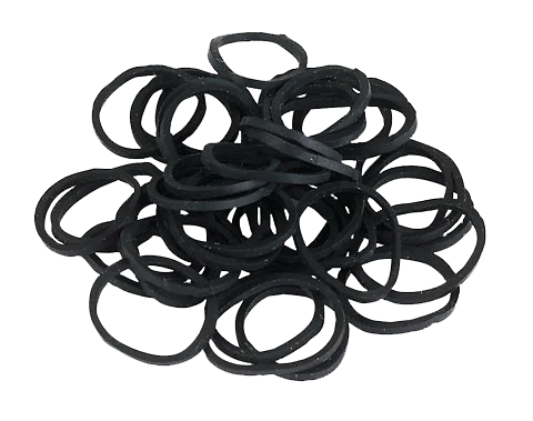 ELAS0102.png Elastici in gomma, neri - immagine 1