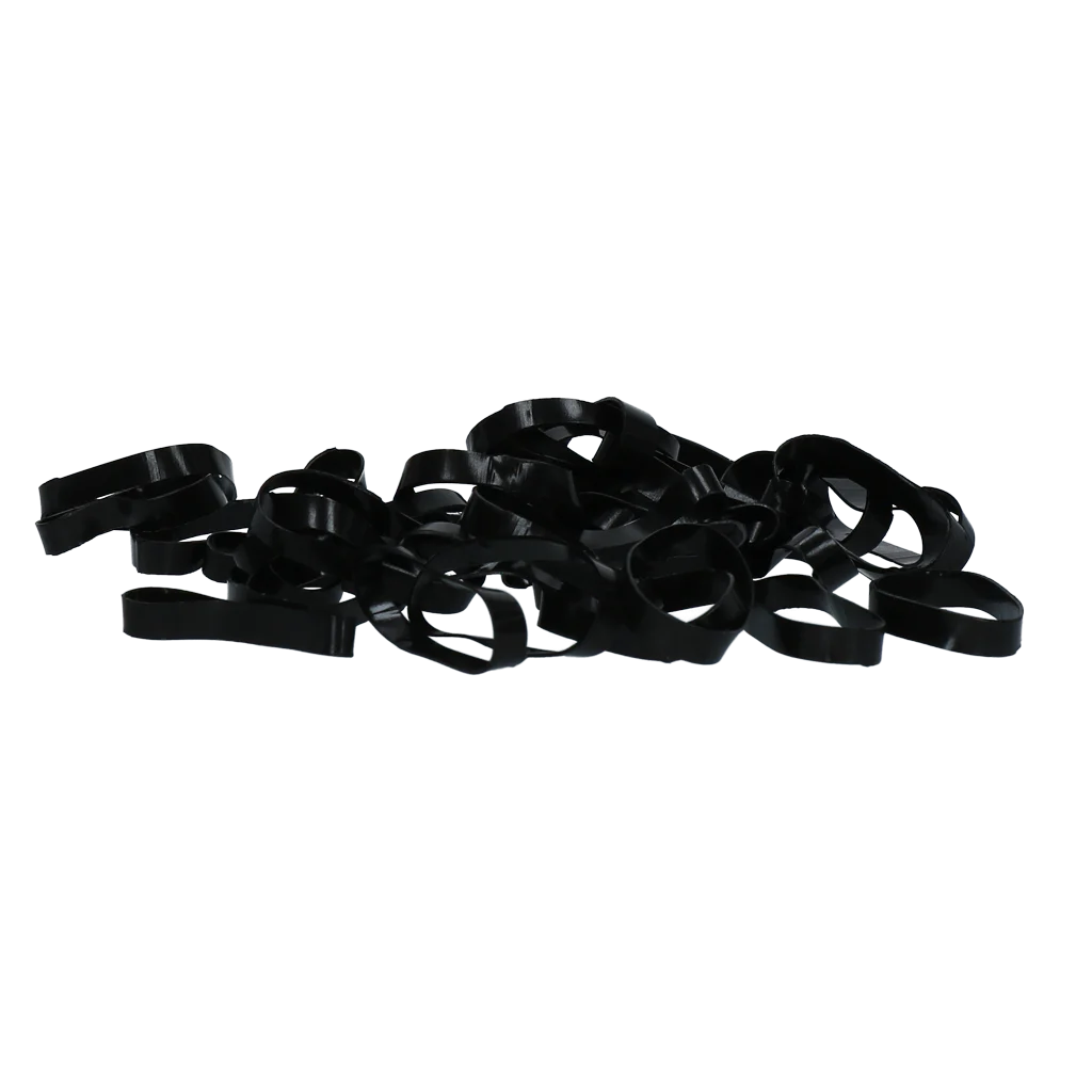 Elastici in silicone per trecce, 500 pezzi, neri – Excellent Horse Rubber Bands Silicone - immagine 2
