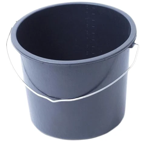 Secchio graduato 12 l nero - immagine 2