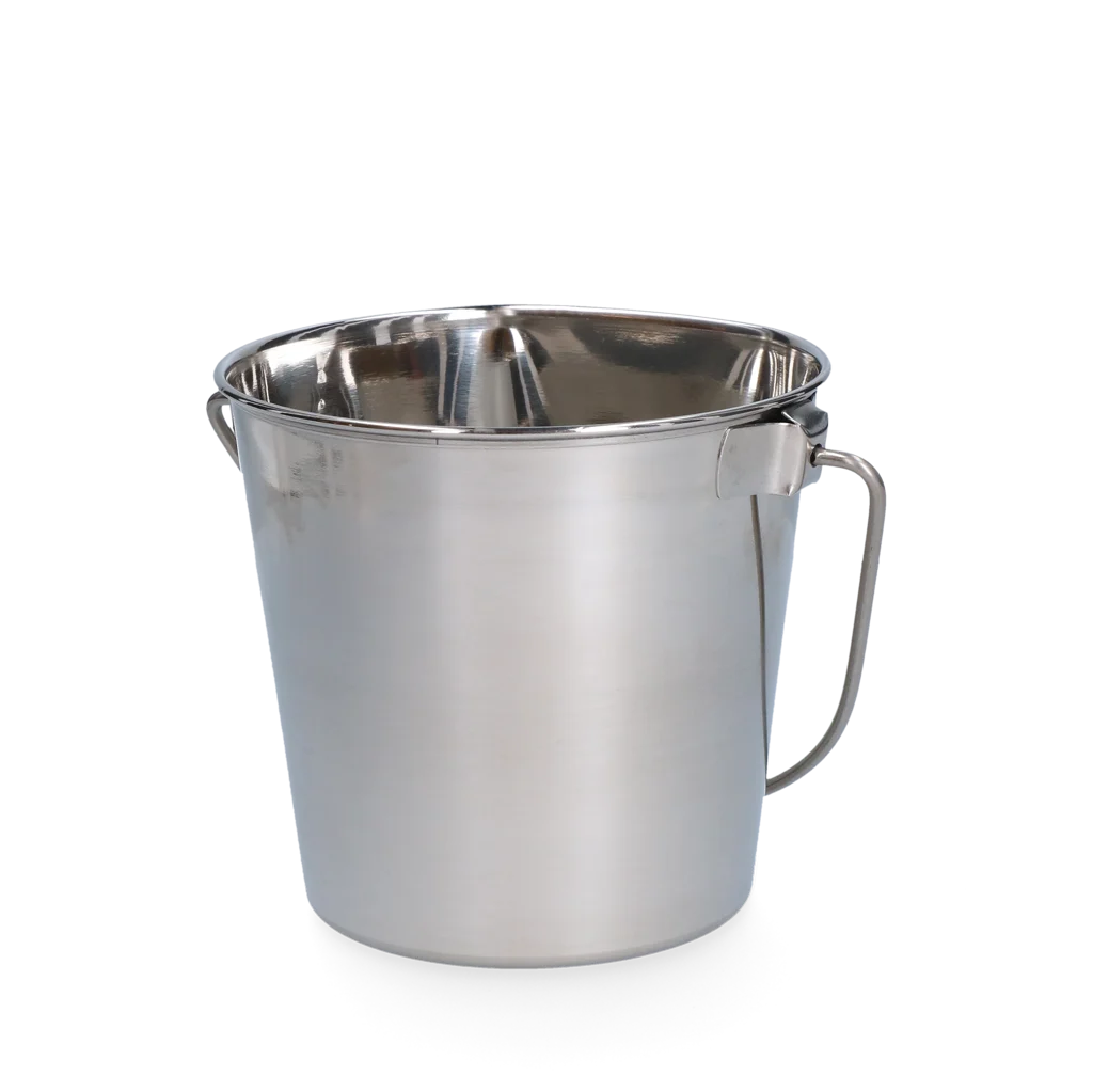 Secchio in acciaio inox con lato piatto 0,95 l - immagine 1