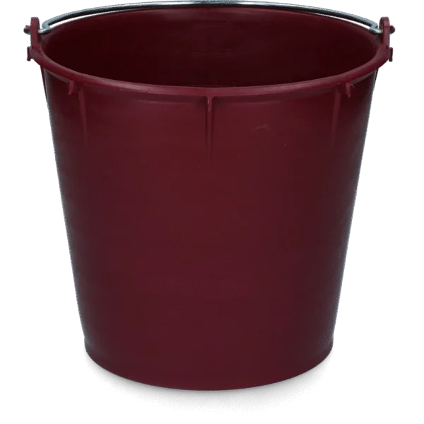 Secchio con manico zincato 7 l bordeaux – Vplast