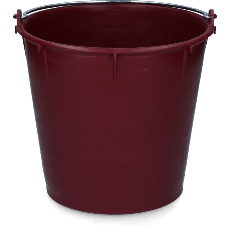 Secchio con manico zincato 7 l bordeaux – Vplast