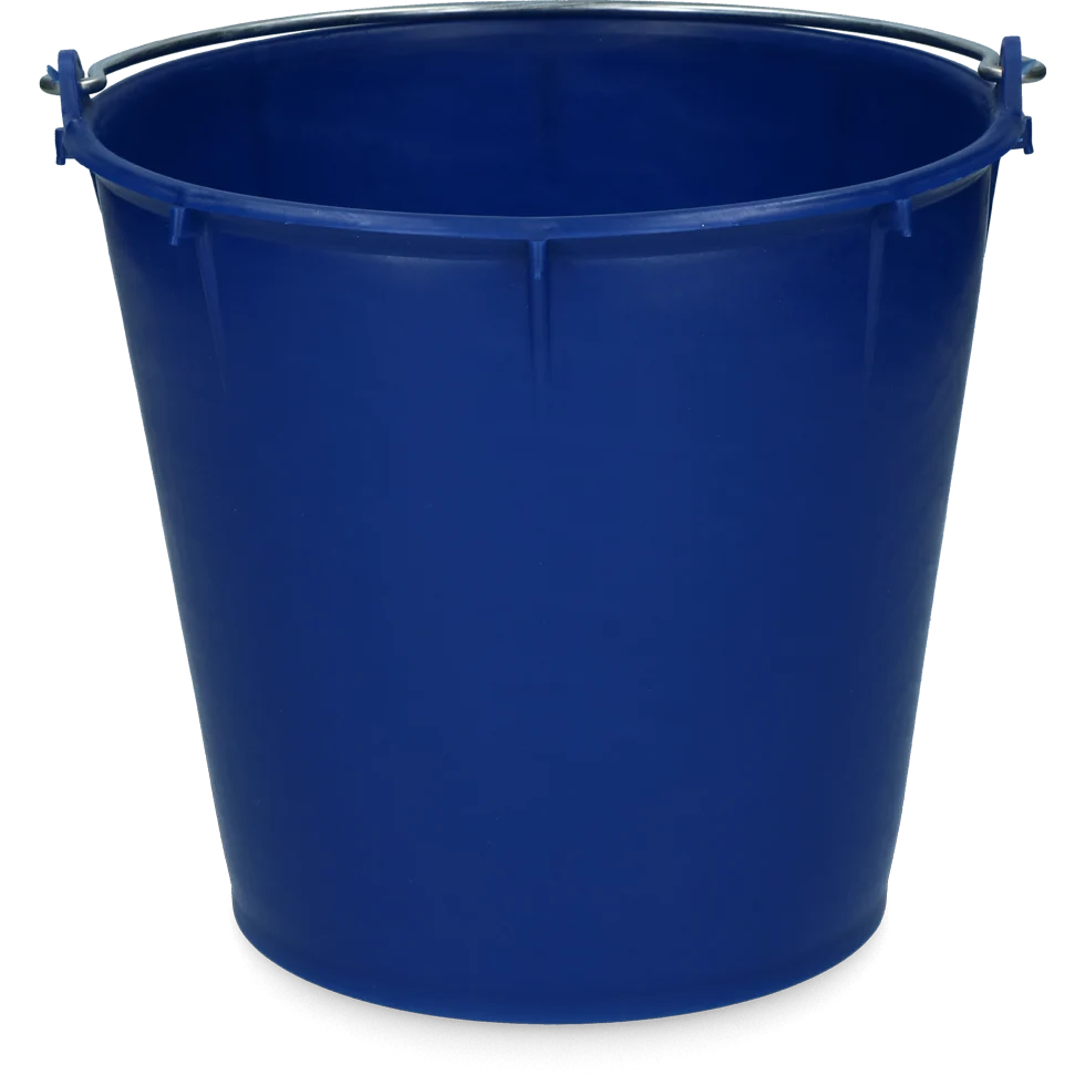 Secchio con manico zincato 7 l blu scuro – Vplast - immagine 1
