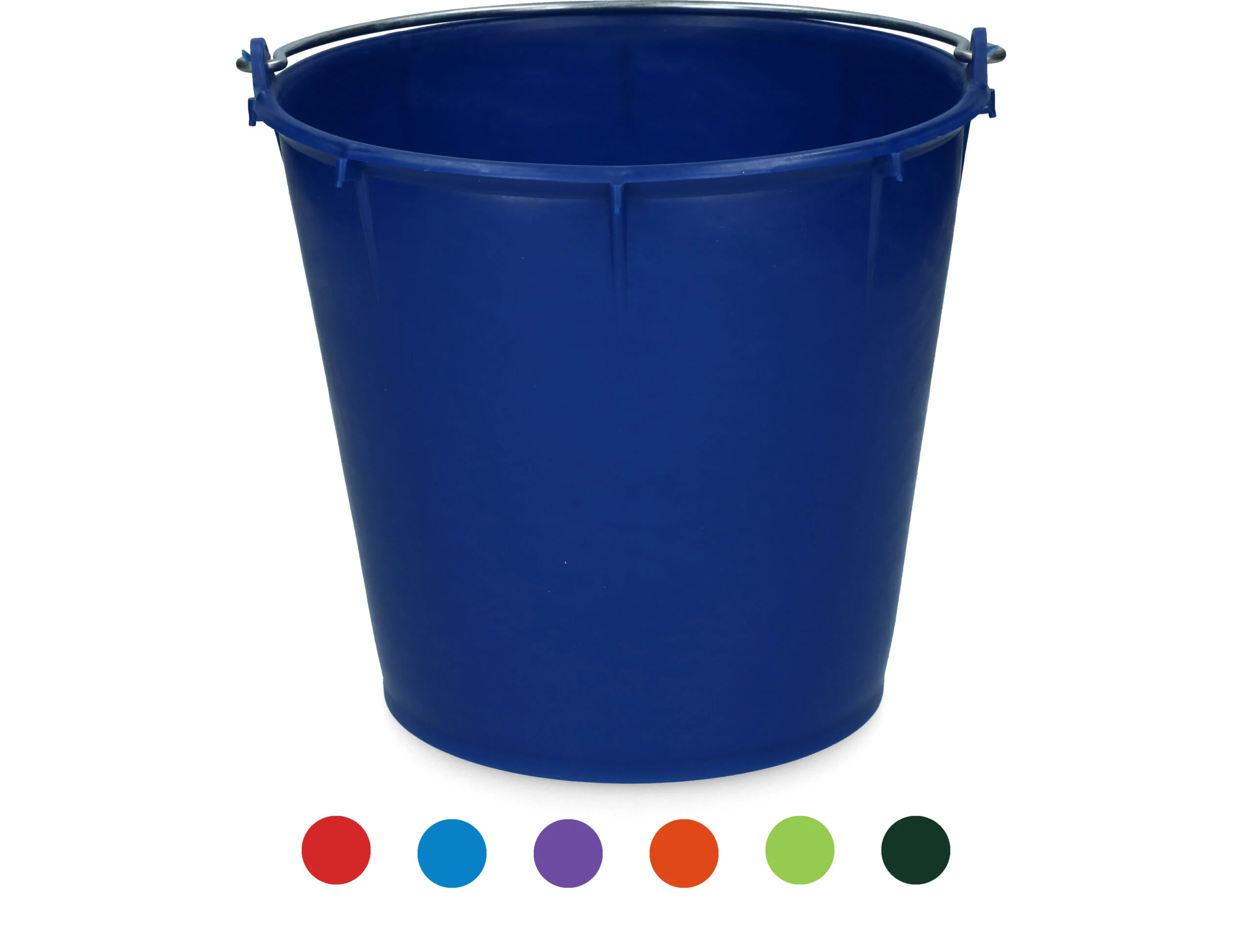 Secchio con manico zincato 7 l blu scuro – Vplast - immagine 2