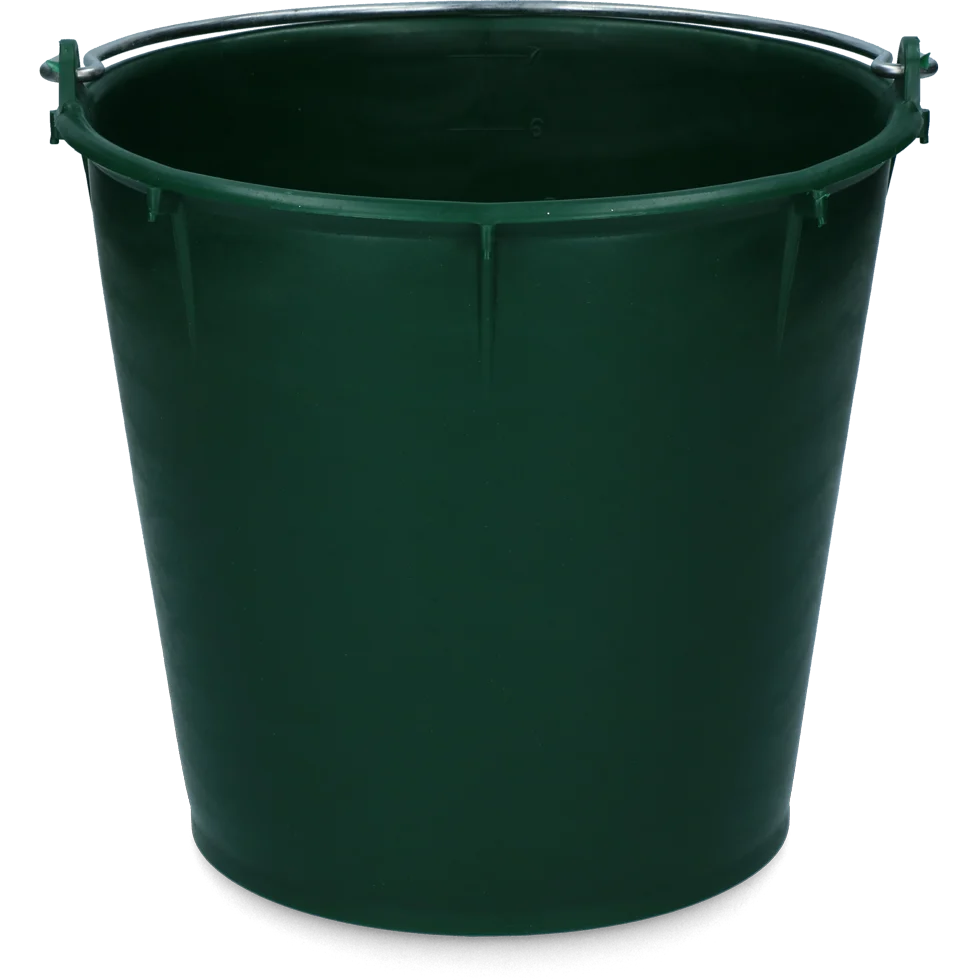 Secchio con manico zincato 7 l verde – Vplast - immagine 1