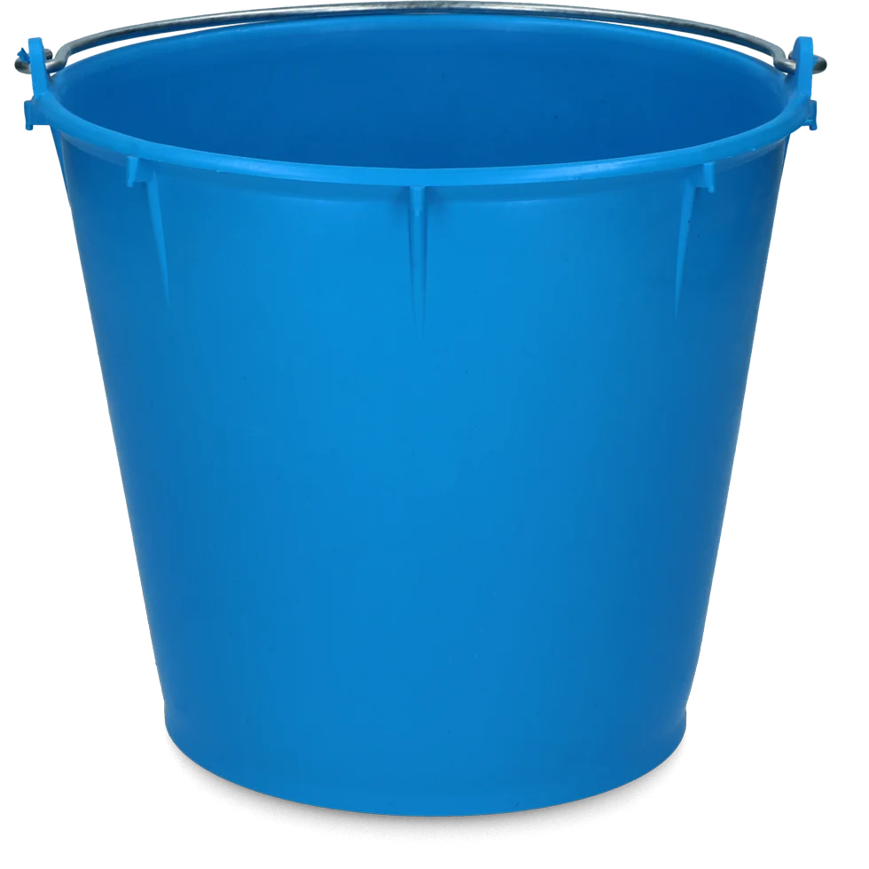 Secchio con manico zincato 7 l blu reale – Vplast - immagine 1